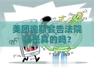 美团逾期会告法院吗是真的吗？