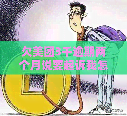 欠美团3千逾期两个月说要起诉我怎么办？