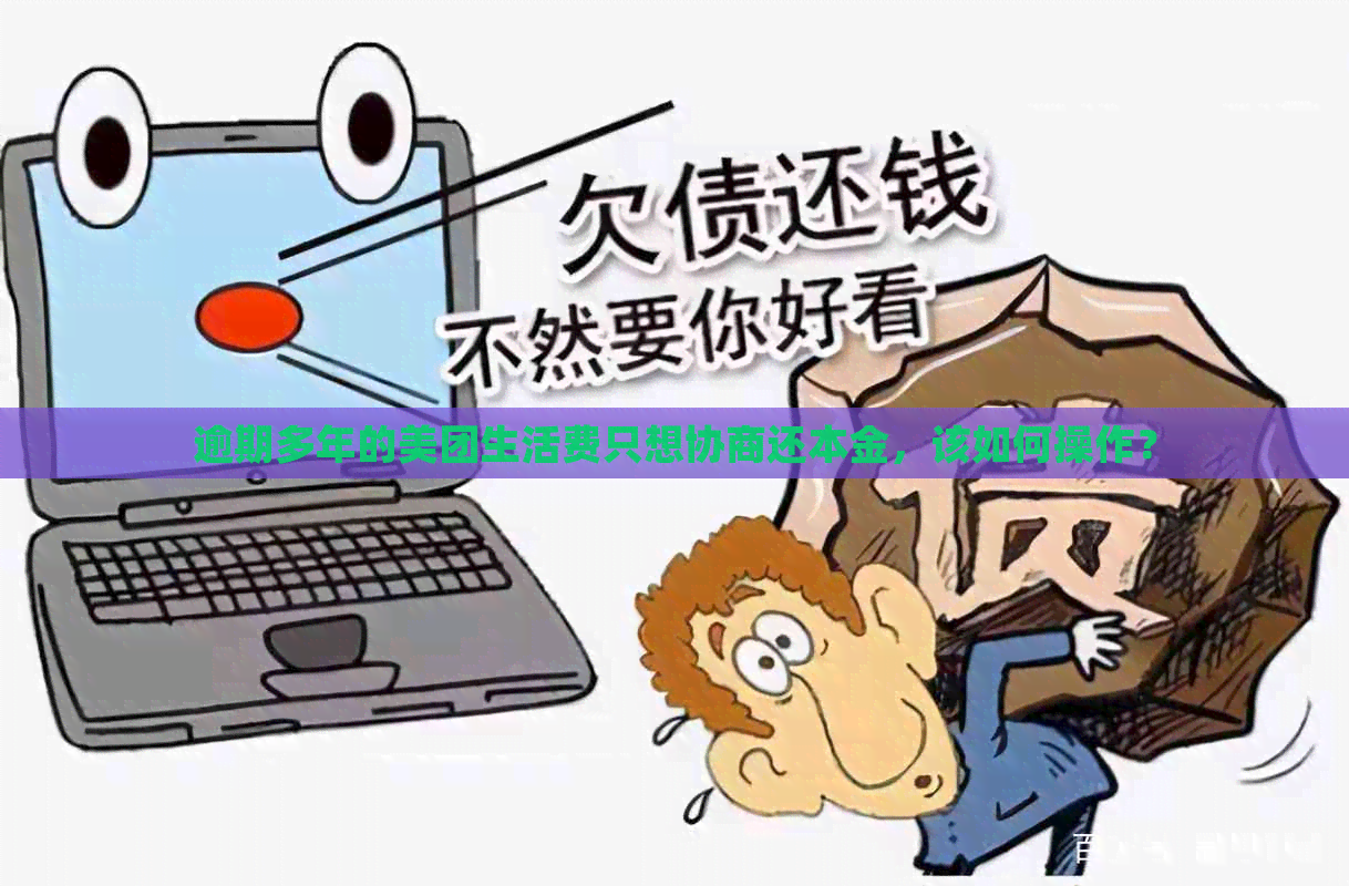 逾期多年的美团生活费只想协商还本金，该如何操作？