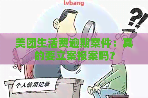 美团生活费逾期案件：真的要立案报案吗？