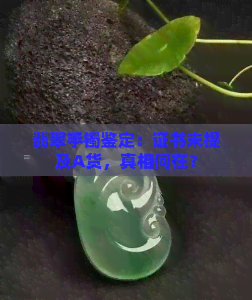 翡翠手镯鉴定：证书未提及A货，真相何在？