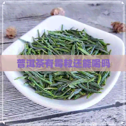 普洱茶有霉粒还能喝吗