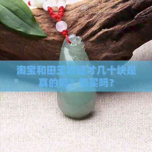 淘宝和田玉项链才几十块是真的吗？能买吗？