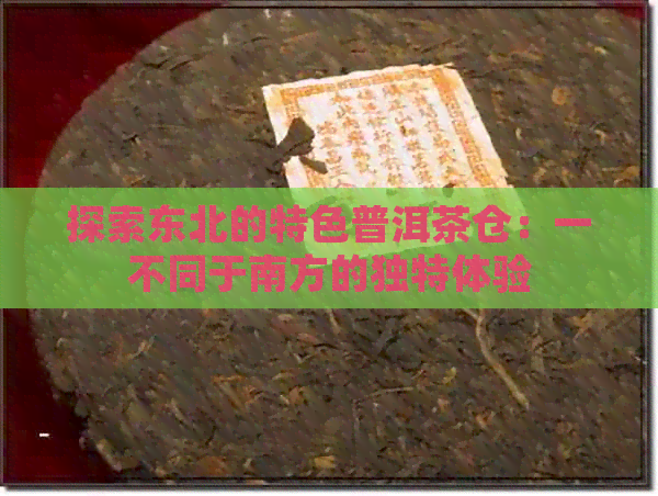 探索东北的特色普洱茶仓：一不同于南方的独特体验