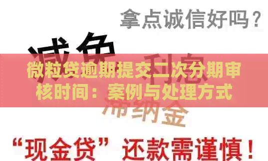 微粒贷逾期提交二次分期审核时间：案例与处理方式