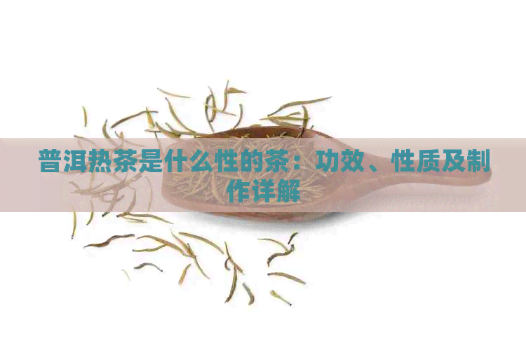 普洱热茶是什么性的茶：功效、性质及制作详解