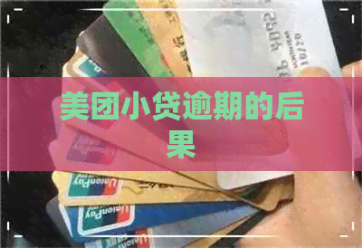 美团小贷逾期的后果