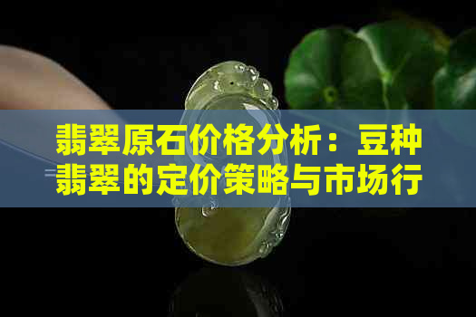 翡翠原石价格分析：豆种翡翠的定价策略与市场行情探究