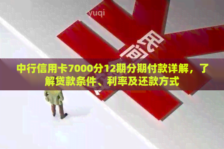 中行信用卡7000分12期分期付款详解，了解贷款条件、利率及还款方式