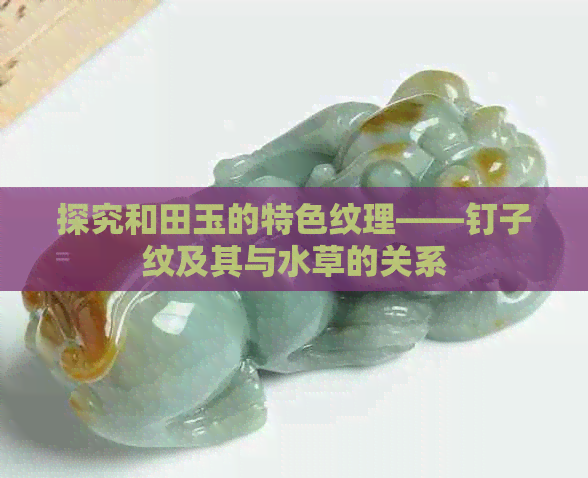 探究和田玉的特色纹理——钉子纹及其与水草的关系