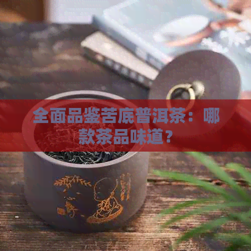 全面品鉴苦底普洱茶：哪款茶品味道？