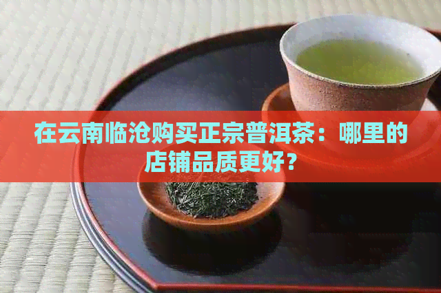 在云南临沧购买正宗普洱茶：哪里的店铺品质更好？