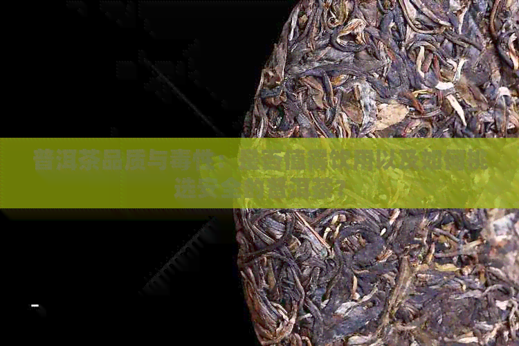 普洱茶品质与性：是否值得饮用以及如何挑选安全的普洱茶？