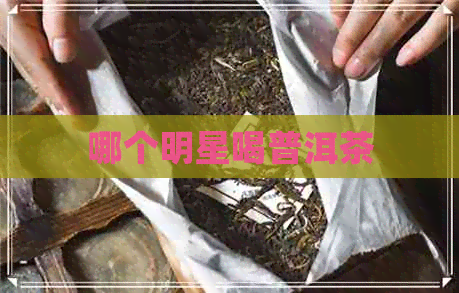 哪个明星喝普洱茶