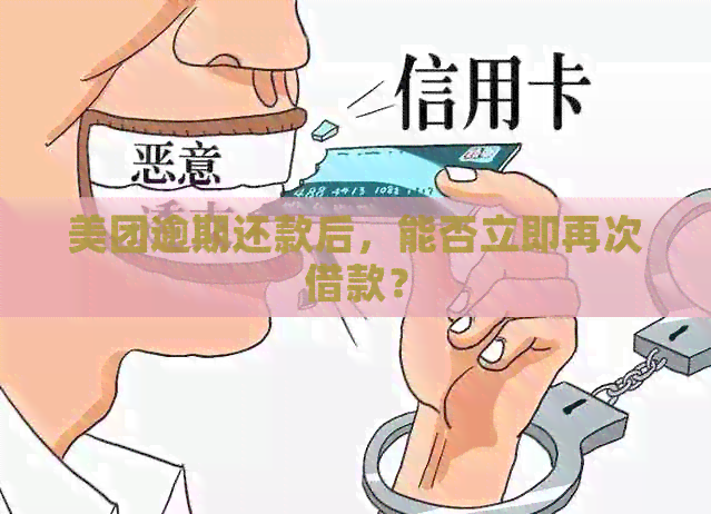 美团逾期还款后，能否立即再次借款？