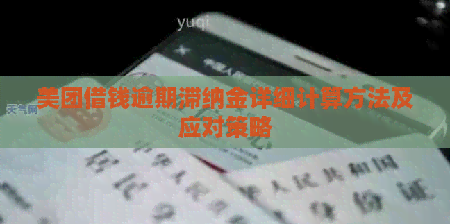 美团借钱逾期滞纳金详细计算方法及应对策略