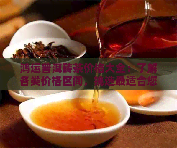 鸿运普洱砖茶价格大全：了解各类价格区间，挑选最适合您的品质与预算