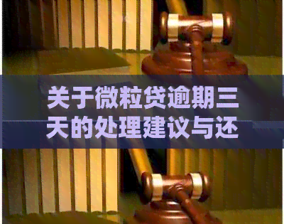 关于微粒贷逾期三天的处理建议与还款攻略