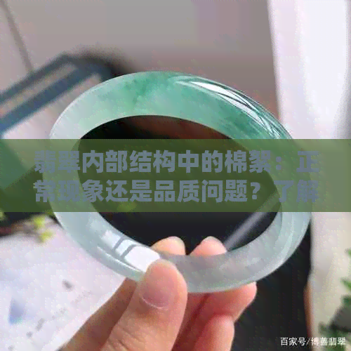 翡翠内部结构中的棉絮：正常现象还是品质问题？了解如何判断及影响因素