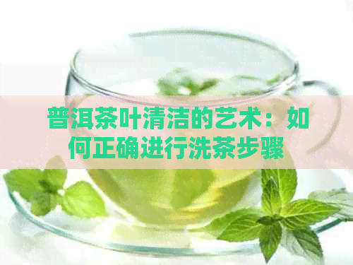 普洱茶叶清洁的艺术：如何正确进行洗茶步骤