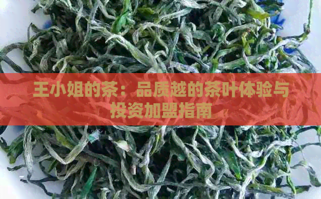 王     的茶：品质越的茶叶体验与投资加盟指南