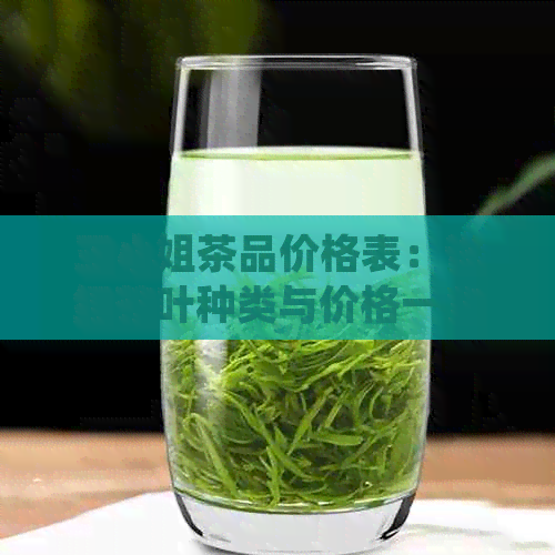王     茶品价格表：详细茶叶种类与价格一览，助您轻松挑选心仪茶叶