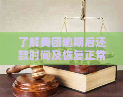 了解美团逾期后还款时间及恢复正常使用状态的关键资讯