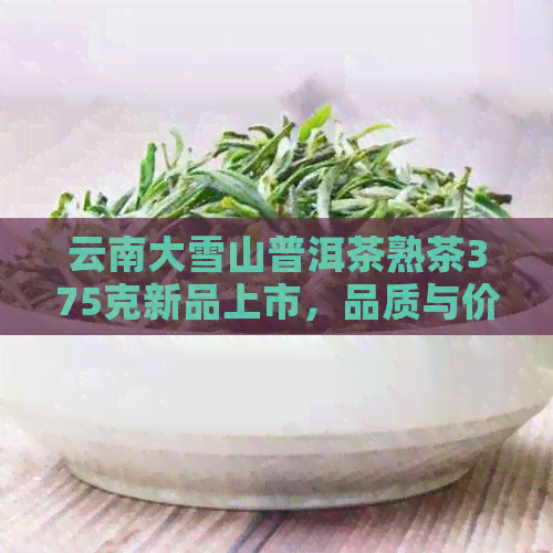 云南大雪山普洱茶熟茶375克新品上市，品质与价格双重保证