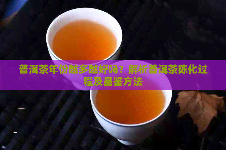 普洱茶年份越多越好吗？解析普洱茶陈化过程及品鉴方法