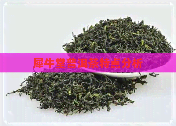 犀牛堂普洱茶特点分析