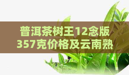 普洱茶树王12念版357克价格及云南熟茶，在哪里买到？