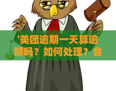 '美团逾期一天算逾期吗？如何处理？会对信用有影响吗？'