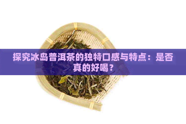 探究冰岛普洱茶的独特口感与特点：是否真的好喝？