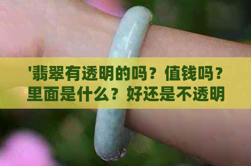 '翡翠有透明的吗？值钱吗？里面是什么？好还是不透明好？'