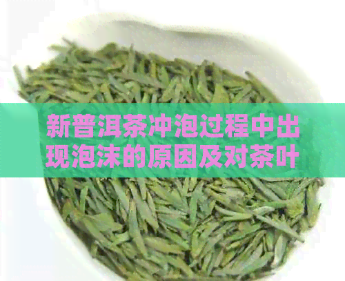 新普洱茶冲泡过程中出现泡沫的原因及对茶叶品质的影响探讨