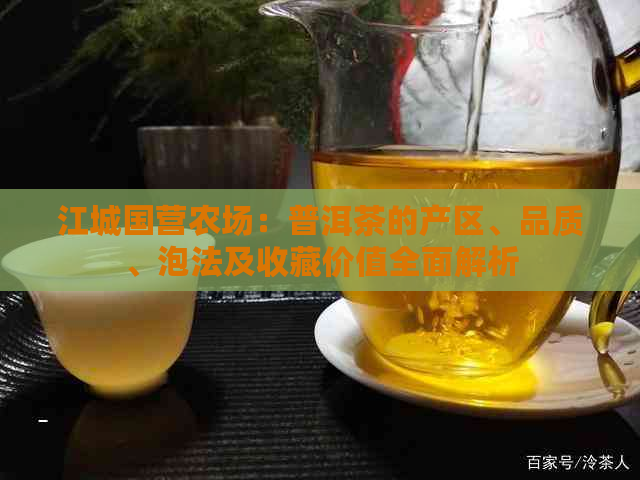 江城国营农场：普洱茶的产区、品质、泡法及收藏价值全面解析