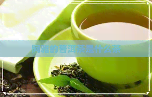 阿雅的普洱茶是什么茶