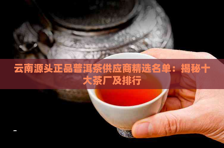 云南源头正品普洱茶供应商精选名单：揭秘十大茶厂及排行
