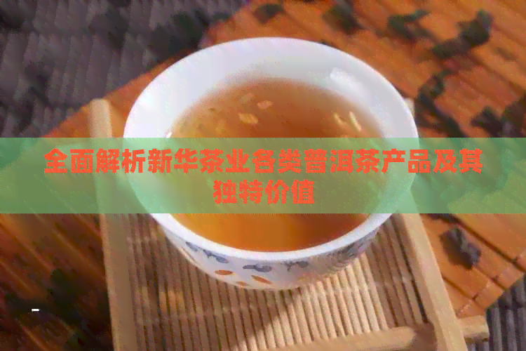 全面解析新华茶业各类普洱茶产品及其独特价值