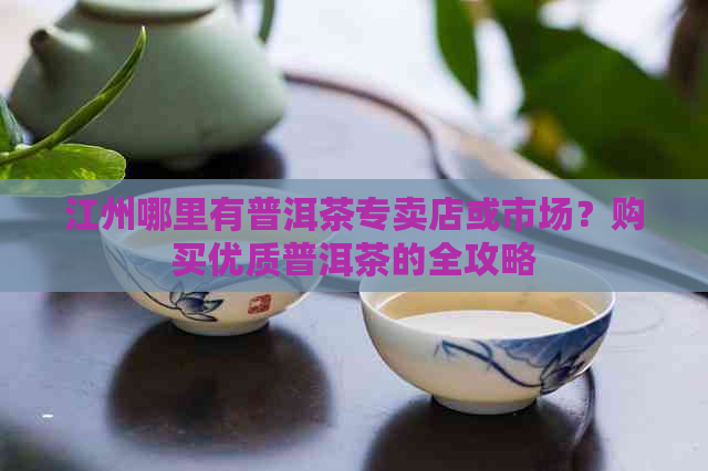 江州哪里有普洱茶专卖店或市场？购买优质普洱茶的全攻略
