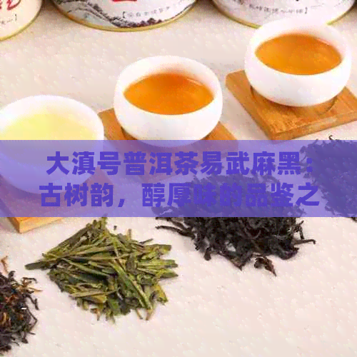 大滇号普洱茶易武麻黑：古树韵，醇厚味的品鉴之旅