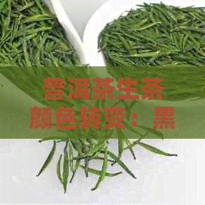 普洱茶生茶颜色转变：黑色是否正常？