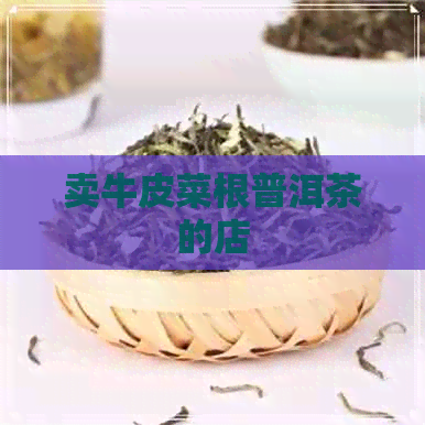 卖牛皮菜根普洱茶的店