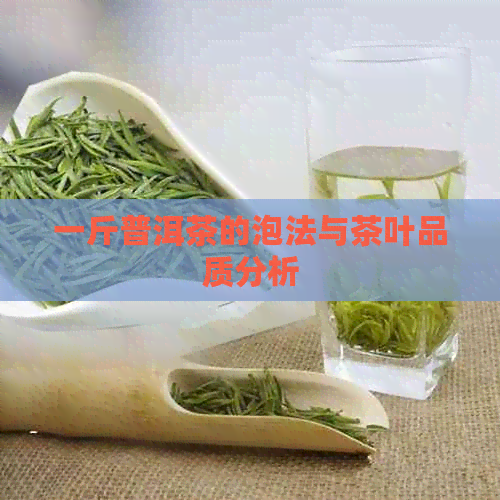 一斤普洱茶的泡法与茶叶品质分析