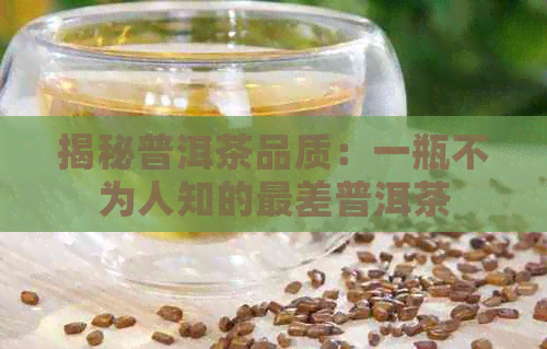 揭秘普洱茶品质：一瓶不为人知的最差普洱茶