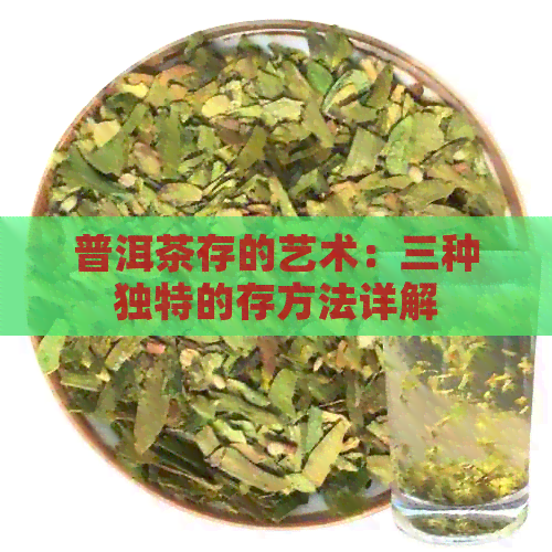 普洱茶存的艺术：三种独特的存方法详解