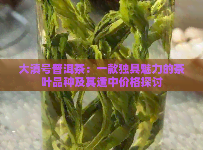 大滇号普洱茶：一款独具魅力的茶叶品种及其适中价格探讨