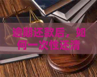 逾期还款后，如何一次性还清信用卡欠款的解决办法