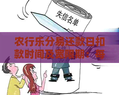 农行乐分易还款日扣款时间及宽限期：每月几号扣款？