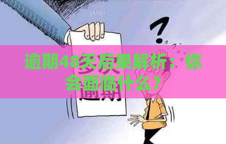 逾期48天后果解析：你会面临什么？